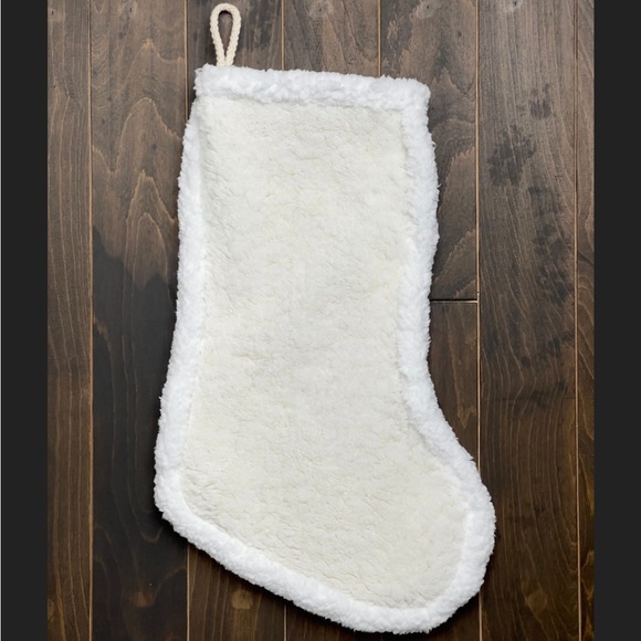 NWT Handmade Tan Sherpa Luxury Reversible Christmas Stocking - Picture 6 of 8